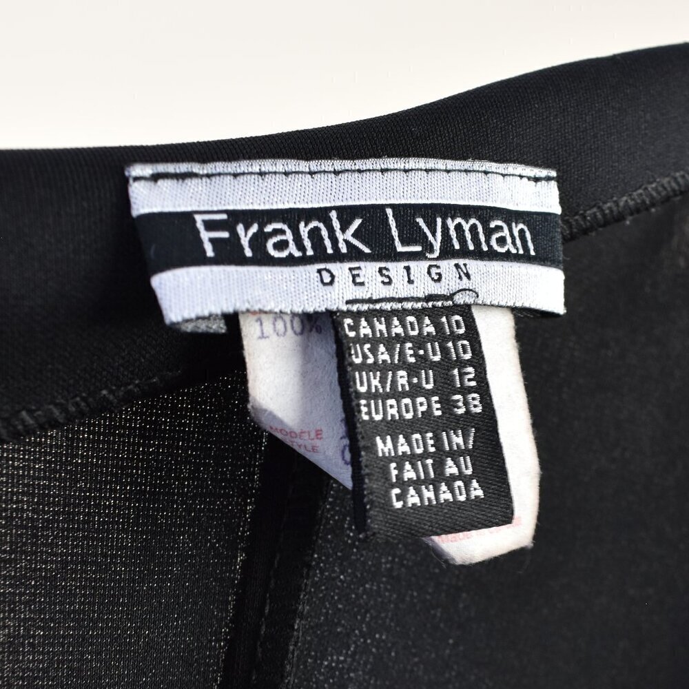 Frank Lyman Long Sleeve Formal Black Dress Gown - 10 - Picture 11 of 11